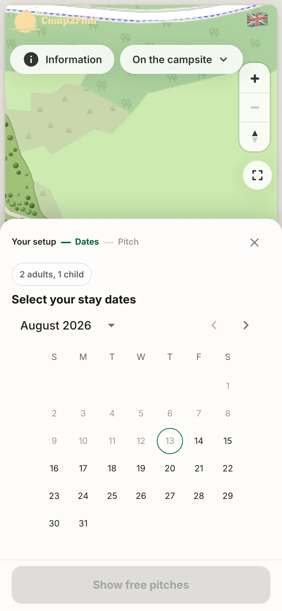 Pick your dates
